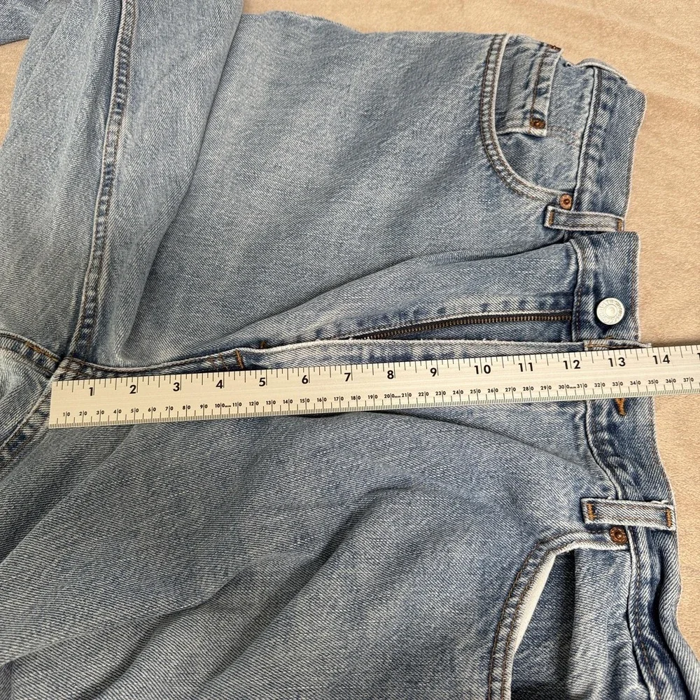 Levis 550 Jeans Mens 42x32 Blue Light Wash Relaxed Tapered‎ Denim Cotton vtg